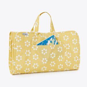 Storq Slumber Party toddler Nap Mat // yellow Sunshine Dots